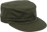 Olive Drab - Adjustable Military Fatigue Cap - Polyester Cotton