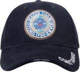 Navy Blue - US COAST GUARD Deluxe Adjustable Cap with Emblem