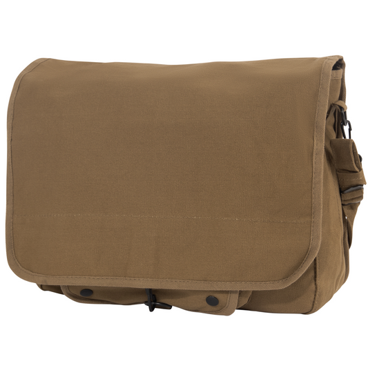 Brown - Stone Washed Vintage Army Paratrooper Shoulder Bag