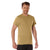 Brown Moisture Wicking Polyester Short Sleeve T-Shirt