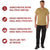 Brown Moisture Wicking Polyester Short Sleeve T-Shirt