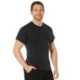 Black - Military GI Moisture Wicking Short Sleeve T-Shirt - Polyester