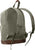 Olive Drab Vintage Canvas Teardrop Backpack With Leather Accents
