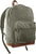 Olive Drab Vintage Canvas Teardrop Backpack With Leather Accents