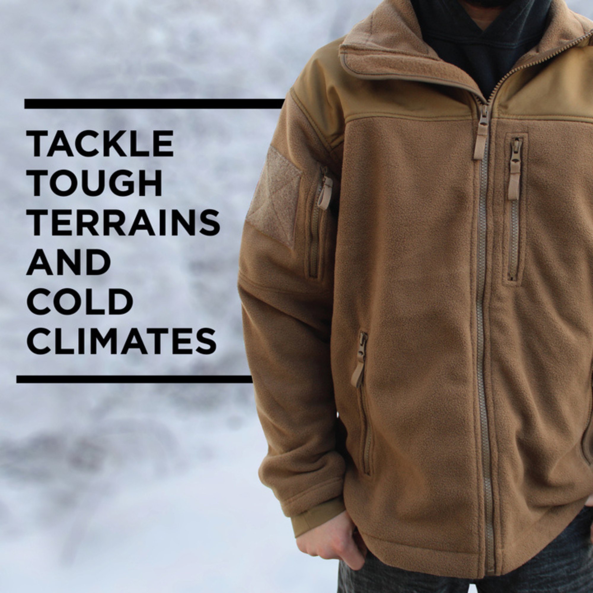 Coyote tan hot sale fleece jacket