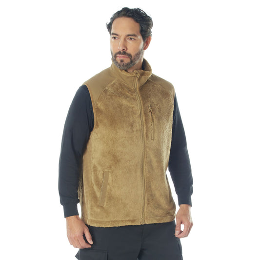 Rothco E.C.W.C.S. Polar Fleece Insulated Vest - Coyote Brown