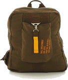 Earth Brown US Deployment Vintage Flight Bag Military Backpack Tactical Knapsack