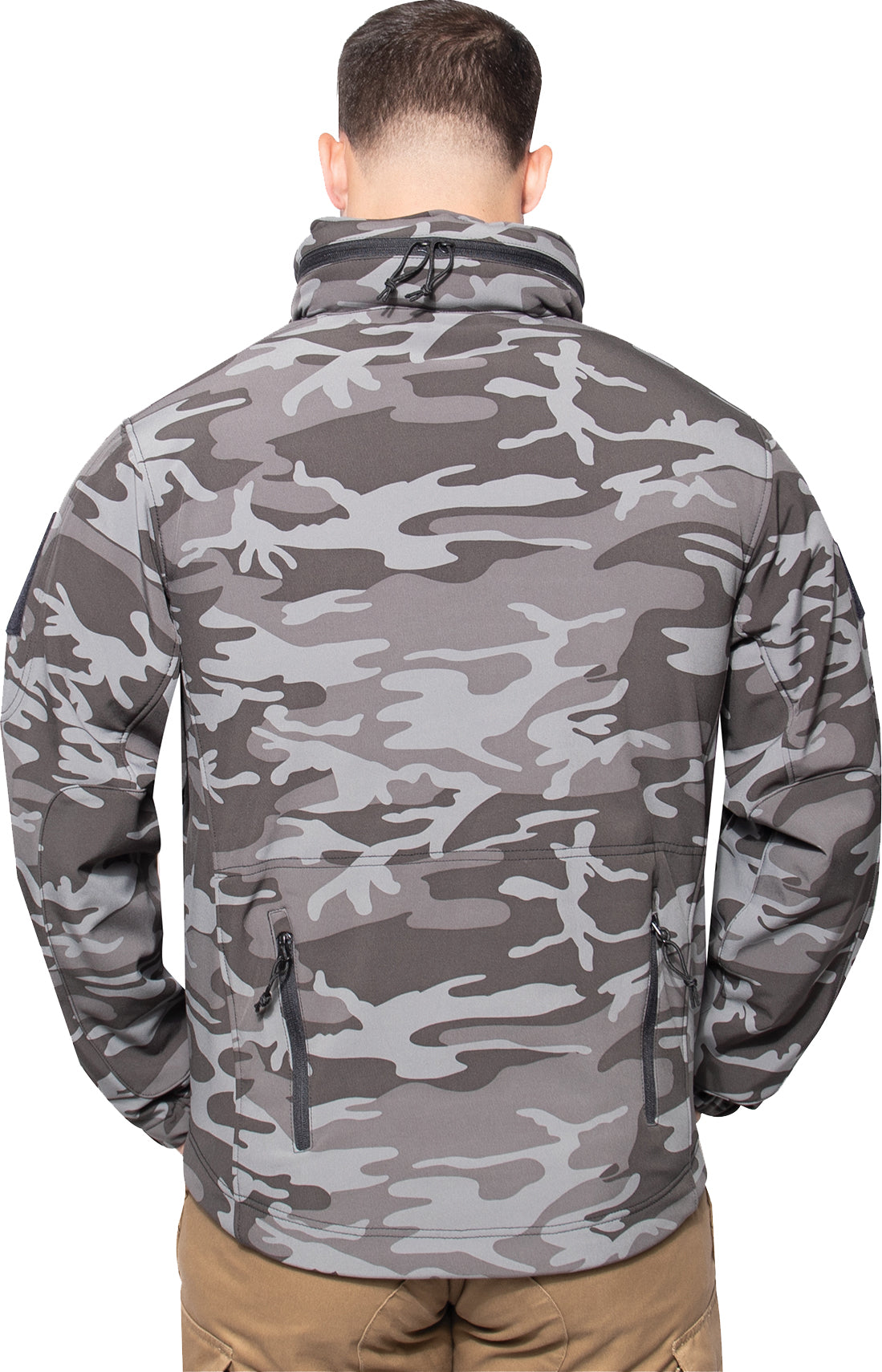 Black Camo Special Ops Soft Shell Jacket