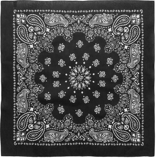 Trainmen Paisley 27" Jumbo Military Bandana Head Scarf Do-rag 100% Cotton Bandanna Face Cover 3-Pack