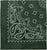 ARMYU Classic Trainmen Paisley Bandanas, Military Army Head Scarf Do-rag Cotton Bandanna Cover Biker Rags