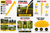 Yellow Tent Stakes 9 Inch Plastic Camping Pegs Heavy Duty Ground Anchors Garden Stakes 200 Pack
