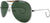 Green Lenses - US Air Force Style Aviator Suglasses with Case