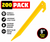 Yellow Tent Stakes 9 Inch Plastic Camping Pegs Heavy Duty Ground Anchors Garden Stakes 200 Pack