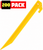 Yellow Tent Stakes 9 Inch Plastic Camping Pegs Heavy Duty Ground Anchors Garden Stakes 200 Pack