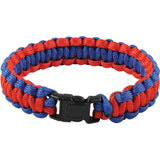 Red  Blue - Cobra Weave Paracord Bracelet