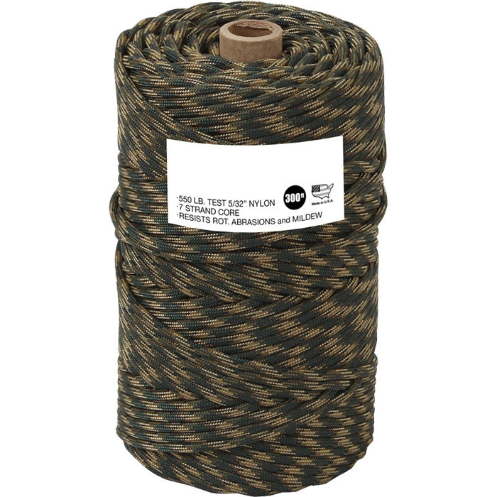 Woodland Camouflage - Military Grade 550 LB Tested Type III Paracord ...