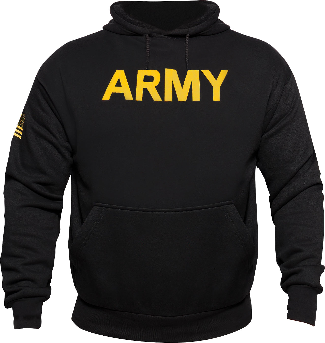 Black - Army Printed Pullover Hoodie