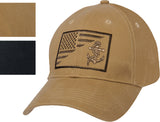 US Navy Anchor / Flag Low Profile Cap American Flag Baseball Adjustable Cap