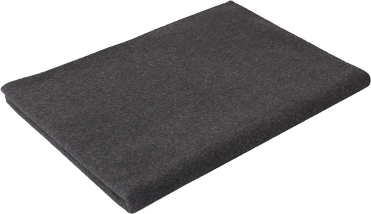 Grey - Wool Blanket Camping Outdoors Warm Extra Large Bed Cover - 66" x 90"