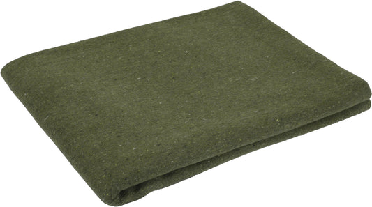 Olive Drab - Wool Rescue Survival Blanket 66"X90"