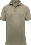 Tan - Performance Moisture Wicking Work Duty Tactical Polo Shirt