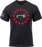 Black 1776 Stars Short Sleeve T-Shirt