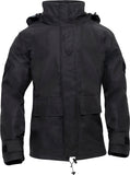 Black Tactical Hard Shell Waterproof Jacket