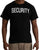 Black - 2-Sided Security T-Shirt with US Flag On Sleeve