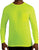 Safety Green Moisture Wicking Pocket T-Shirt Long Sleeve Performance Shirt