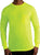 Safety Green Moisture Wicking Pocket T-Shirt Long Sleeve Performance Shirt