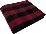 Red & Black Plaid Heavyweight Blanket 62
