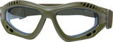 Olive Drab / Clear ANSI Rated Tactical Goggles