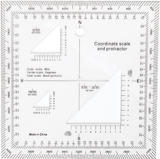 Coordinate Scale Protractor