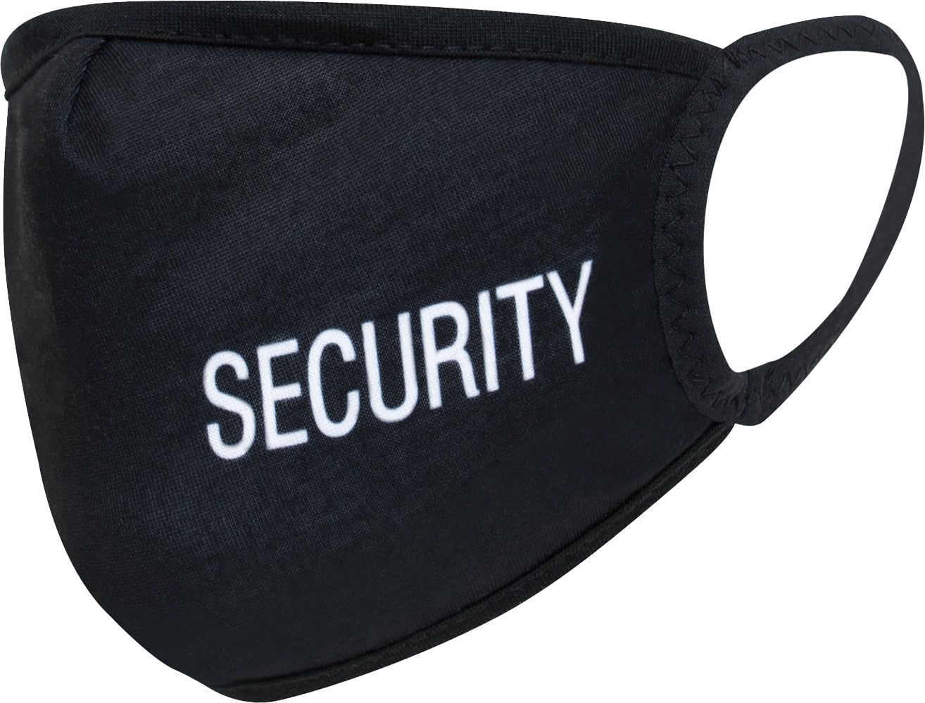 Black Reusable 3 Layer Facemask With Security Print