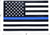 Transparent Thin Blue Line Flag Decal