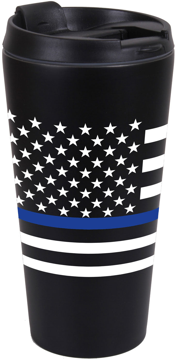 Thin Blue Line Flag Travel Mug