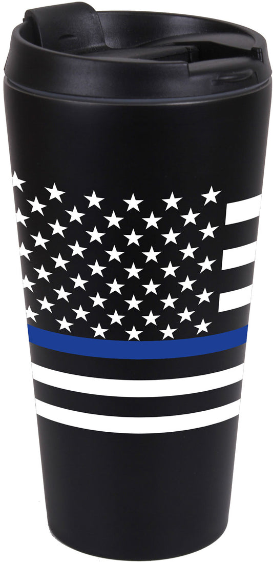 Thin Blue Line Flag Travel Mug