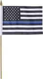Thin Blue Line Stick Flag