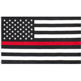 US American Flag Thin Red Line (Support the Firemen) Flag 3' x 5'