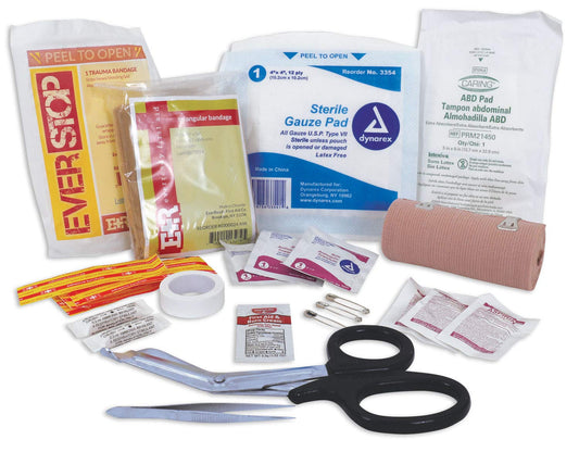 Tactical First Aid Trauma Kit Emergency Blood Stopper Supplies - Over 60 items!