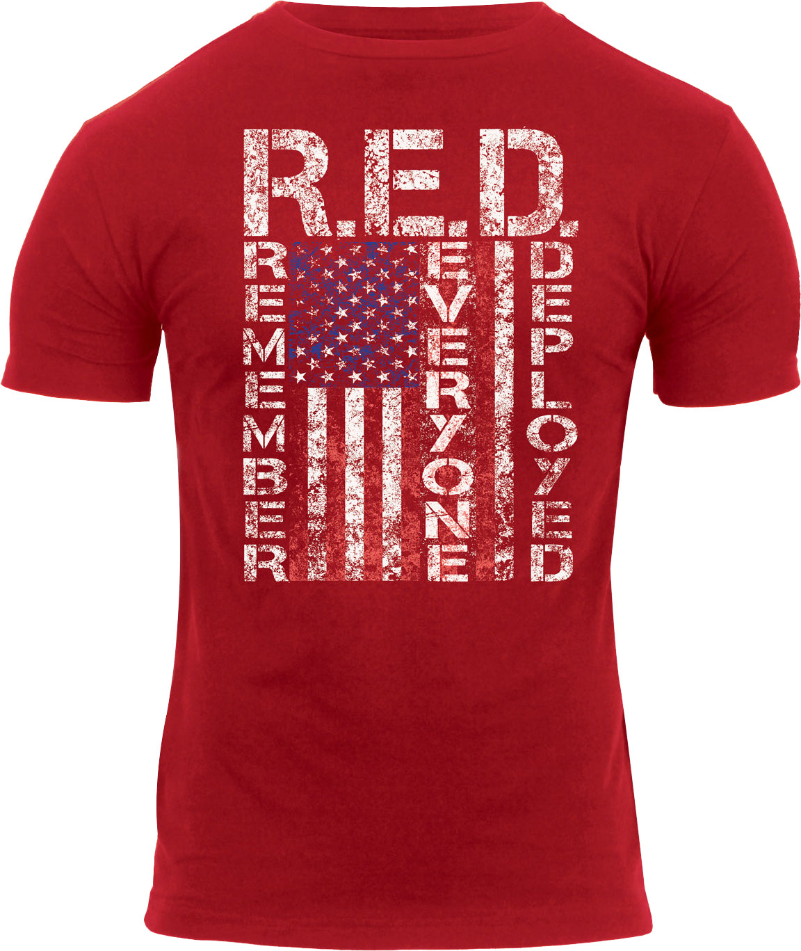 Red - Athletic Fit R.E.D. (Remember Everyone Deployed) T-Shirt