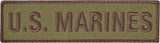 Coyote Brown - U.S. Marines Patch with Hook Back