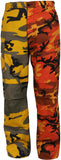 Stinger Yellow / Savage Orange Camouflage - Two-Tone Military BDU Pants