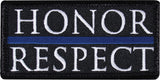 Honor & Respect Law Enforcement Morale Patch - 2 x 3.5 inches