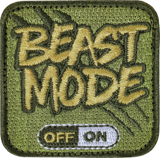 Beast Mode On Hook Morale Patch with Hook Back (2" x 2")