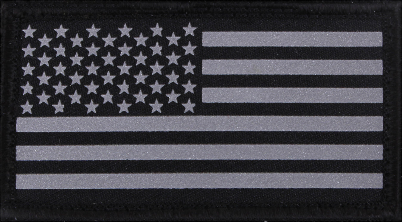 REFLECTIVE USA Hook Flag Patch (3 3/8