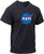 Black - NASA Space Logo T-Shirt Authentic Official Meatball Tee