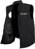 Black Concealed Carry Soft Shell Security Vest
