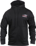 Black - Thin Red Line Concealed Carry Hoodie