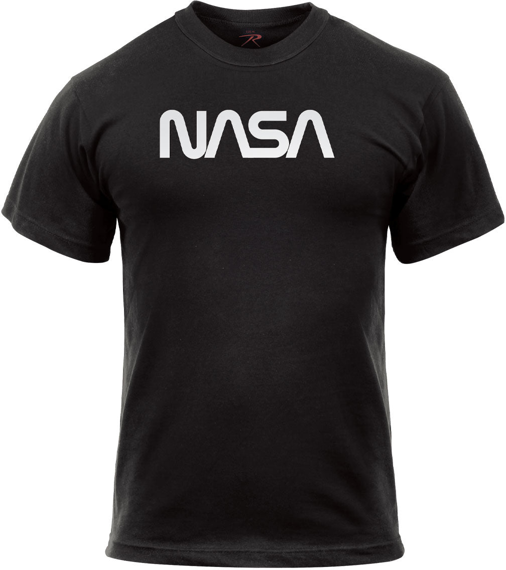 Authentic NASA Worm Logo T-Shirt - Black